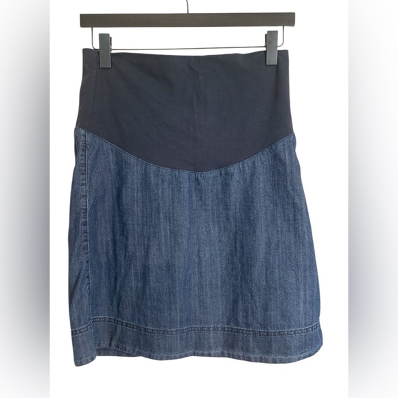 Time Maternity Jean Skirt - Picture 1 of 9